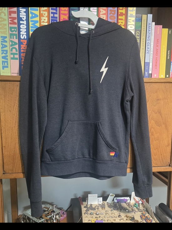 Aviator Nation Tops - Aviator Nation Charcoal Bolt Hoodie